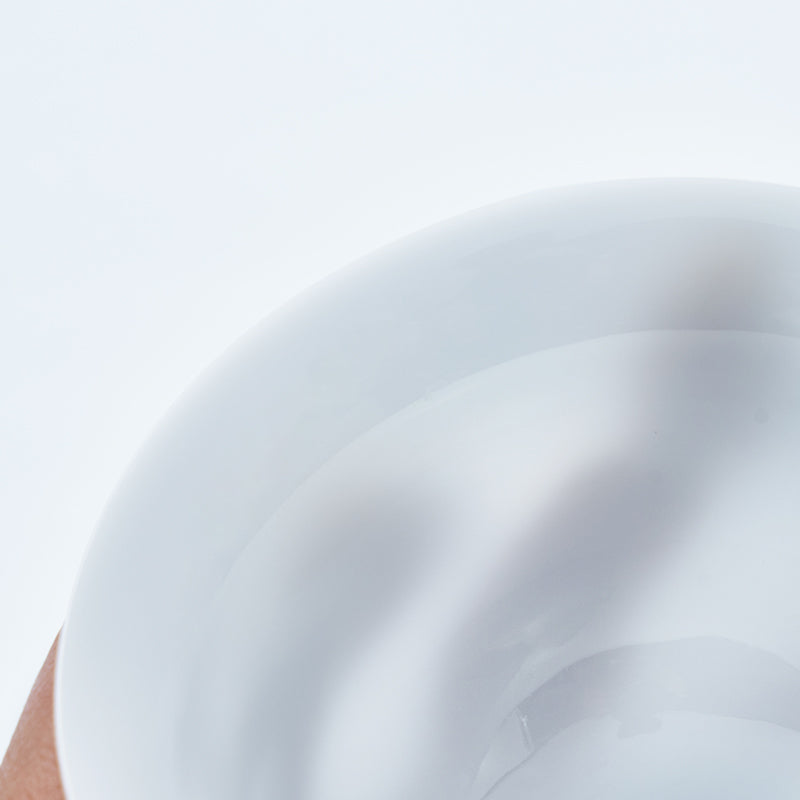 Frosted Jade Porcelain Gaiwan | Handmade Dehua White Ceramic Tea Cup | 150ml Gongfu Tea Brewer