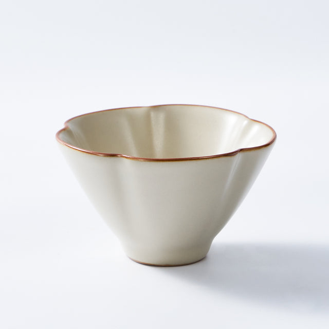 90ml Handmade Ru Kiln Petal Tea Cup | Elegant Ceramic Gongfu Teacup from Dehua