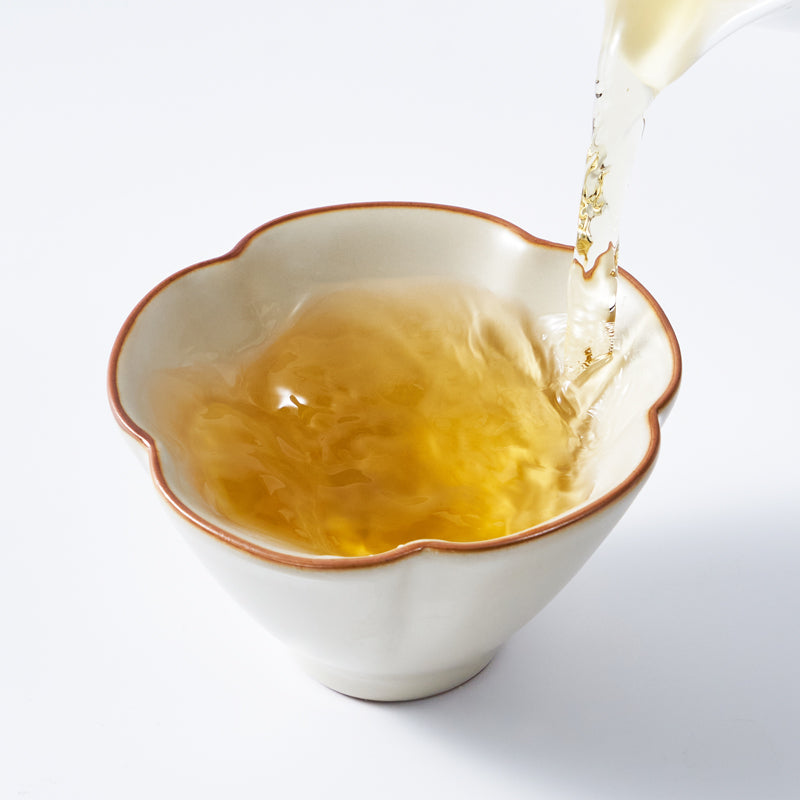 90ml Handmade Ru Kiln Petal Tea Cup | Elegant Ceramic Gongfu Teacup from Dehua