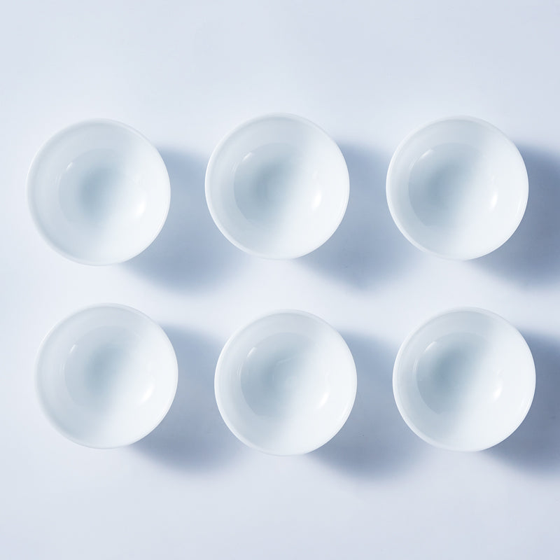 Frosted Jade Porcelain Tasting Cup | Handmade Dehua White Ceramic Tea Cup | 60ml Gongfu Tea Ware