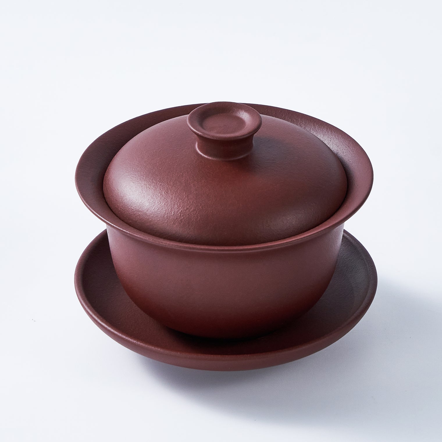 Authentic Yixing Zisha Gaiwan | Handmade Purple Clay Gongfu Tea Cup | Traditional Chinese Teaware