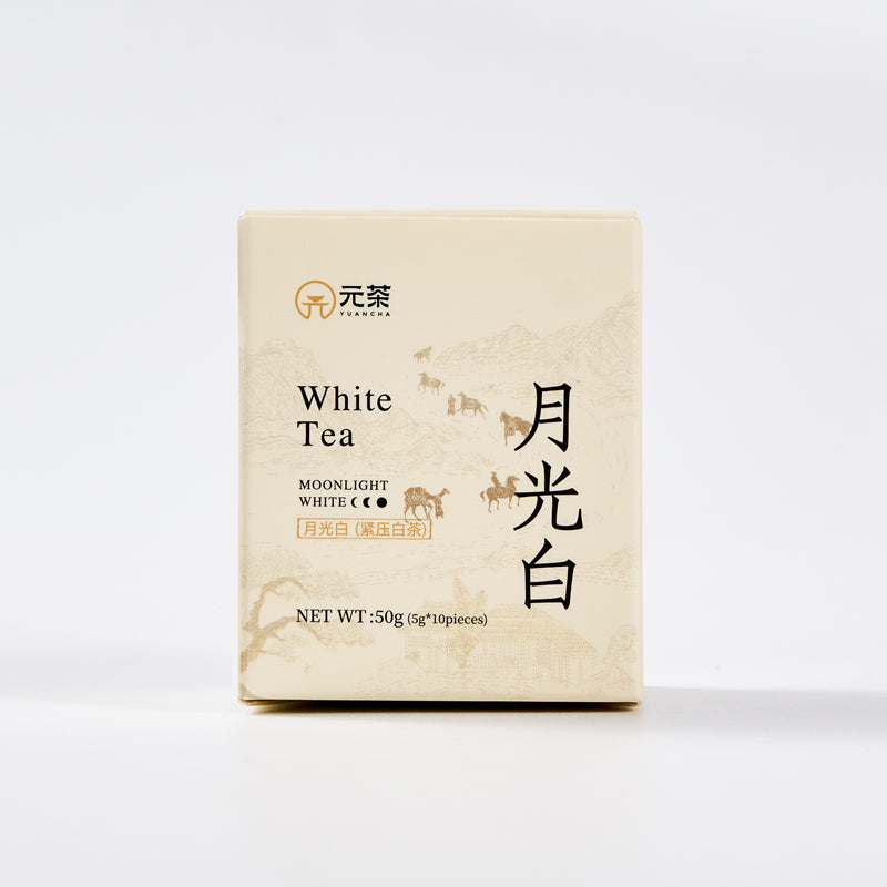 Yunnan Moonlight White Tea Mini Cake – 6-Year Aged | Honey & Fruity Aroma | Premium Pressed White Tea
