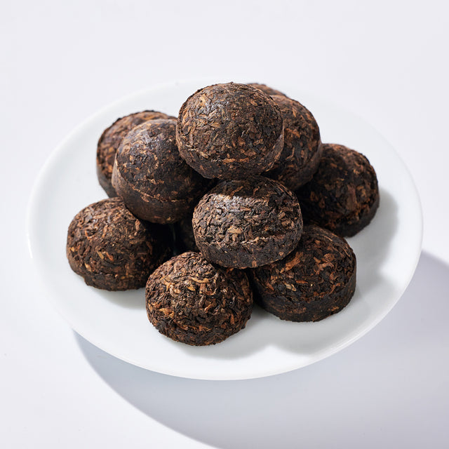 Yunnan Aged Mini Tuo Cha – Smooth & Sweet Ripe Pu-erh Tea | 7-Year Aged, Fast Brewing, Perfect Daily Tea