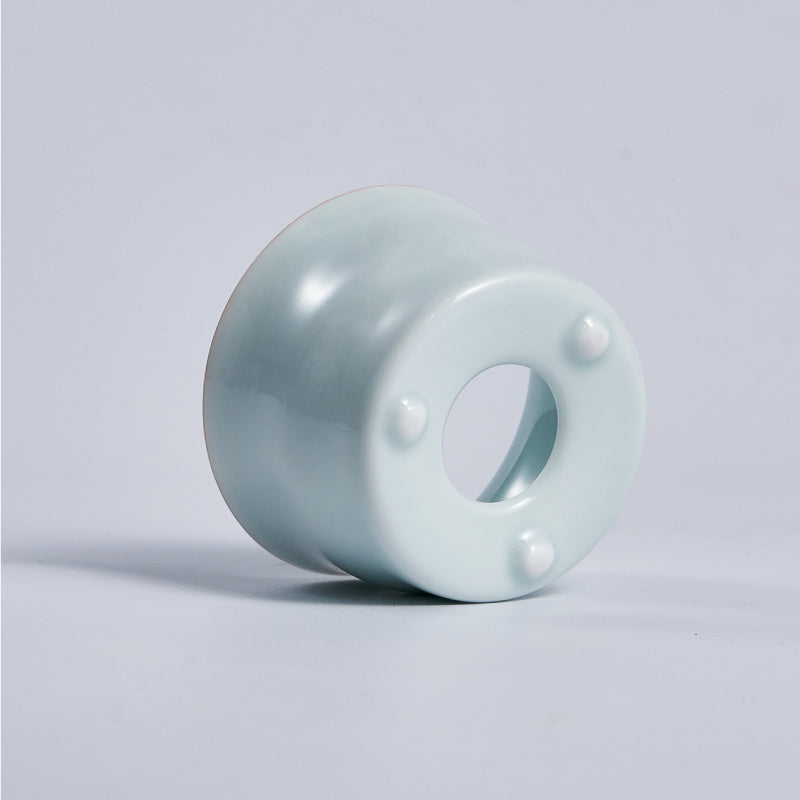 Handmade Celadon Tea Strainer | Ceramic Gongfu Tea Filter for Loose Leaf Tea