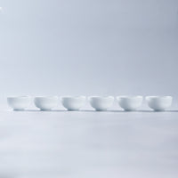 Frosted Jade Porcelain Tasting Cup | Handmade Dehua White Ceramic Tea Cup | 60ml Gongfu Tea Ware