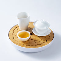 Frosted Jade Porcelain Tasting Cup | Handmade Dehua White Ceramic Tea Cup | 60ml Gongfu Tea Ware