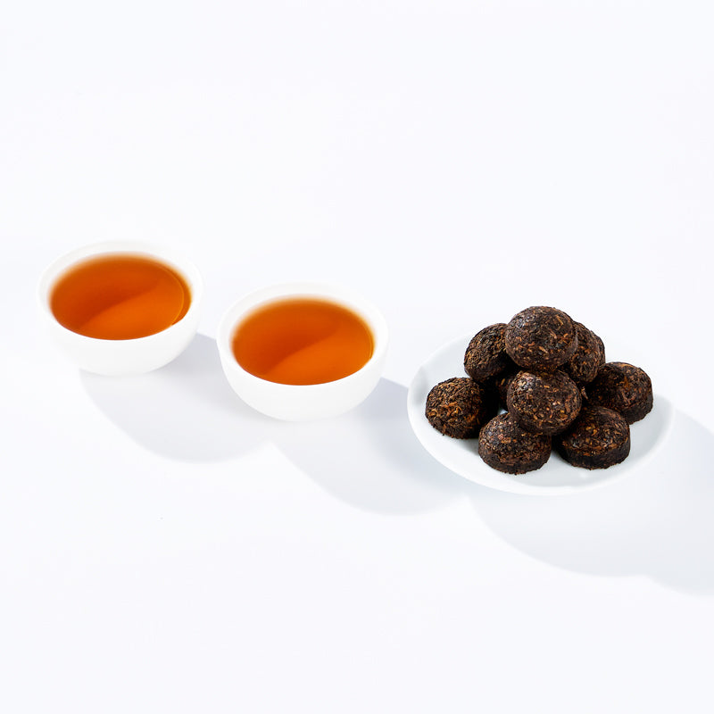 Yunnan Aged Mini Tuo Cha – Smooth & Sweet Ripe Pu-erh Tea | 7-Year Aged, Fast Brewing, Perfect Daily Tea